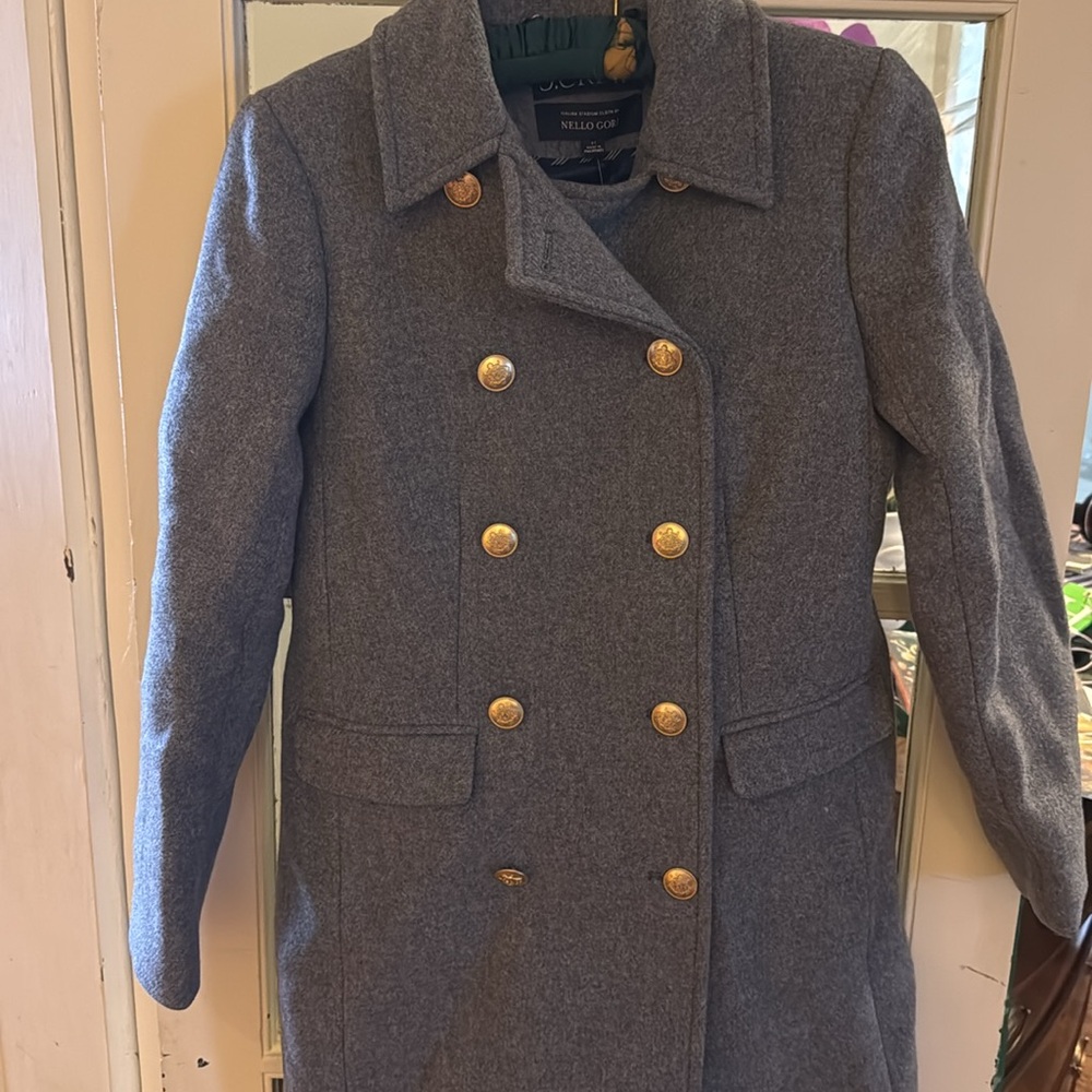 J Crew nwt 2T gray warwick stadium cloth coat